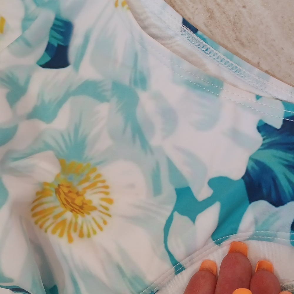 NWOT Gorgeous Beachsissi Floral High Waisted Bikini Bottoms - Picture 3 of 5